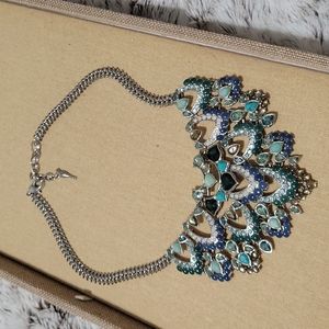Chloe and Isabel statement Necklace peacock
